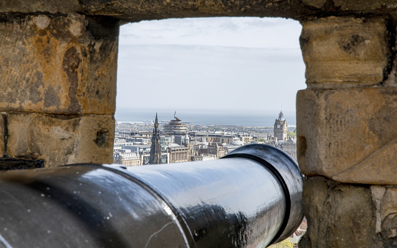 Vista da Escócia a partir do Castelo de Edimburgo