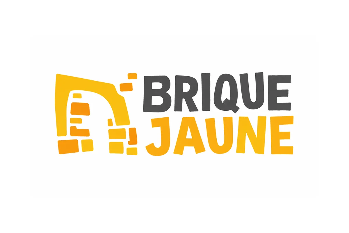 Logo Brique Jaune généré par IA au format image JPG
