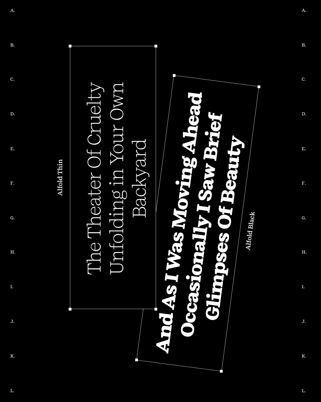 Alfold type family poster