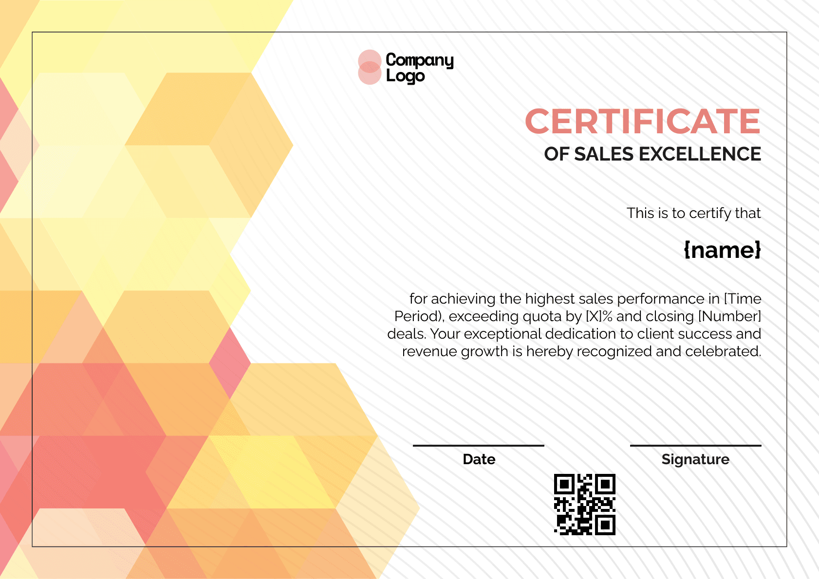 Wauld - Professional and attractive green recognition badge template