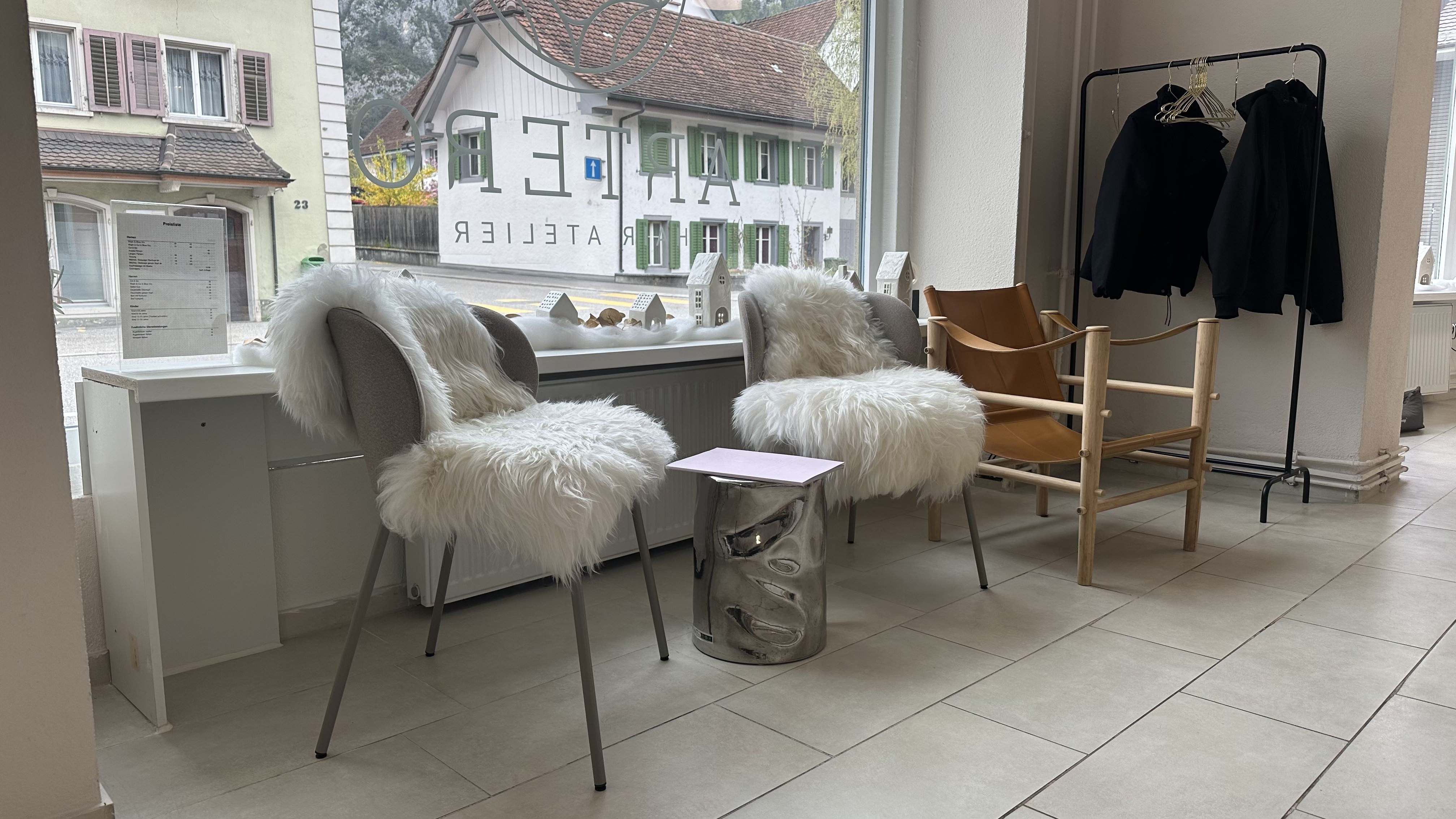 Modern hospital reception area