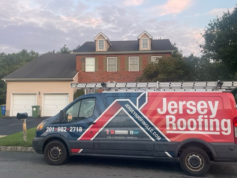 An after picture of a roof installation service