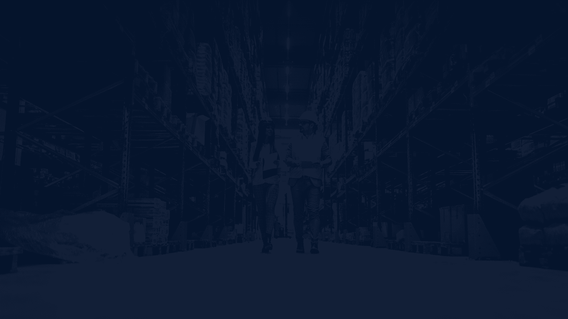 Workers inside free trade zone warehouse