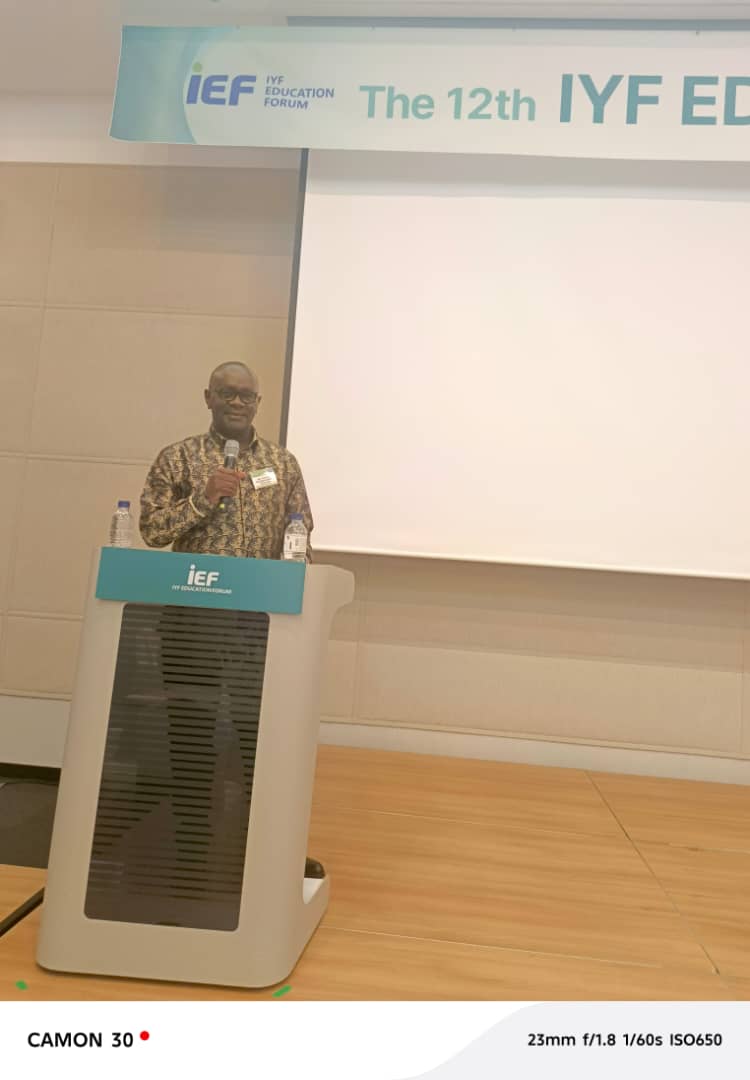 Intervention du représentant du Collège Moderne Le Figuier au 12e IYF Education Forum