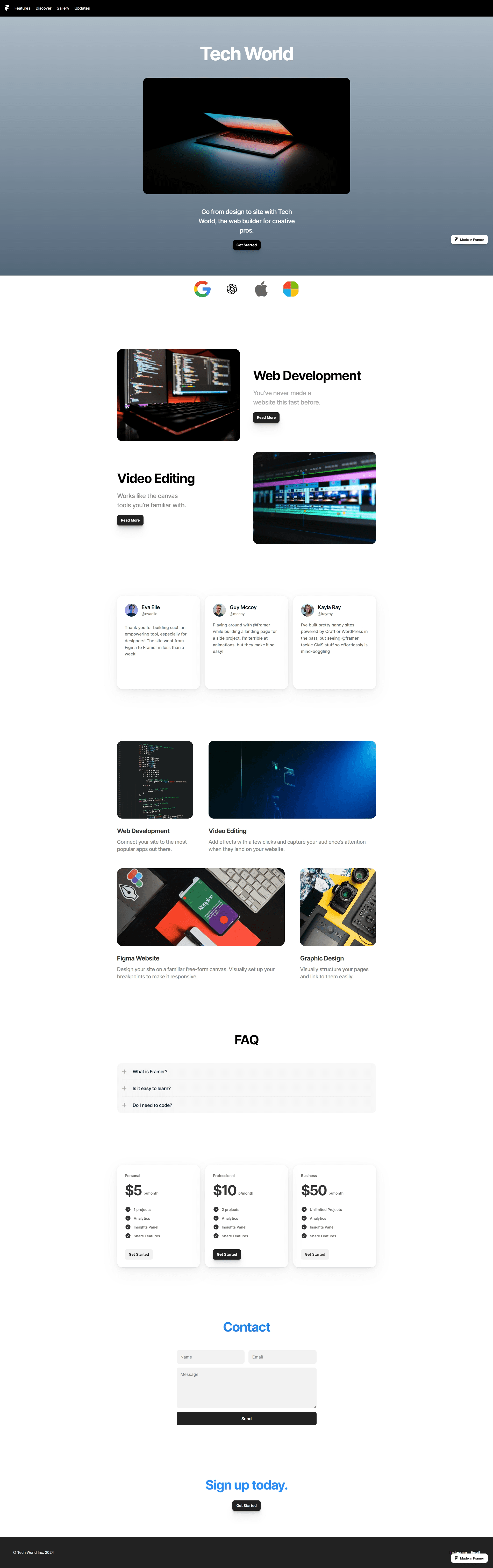 Thelist Framer Website