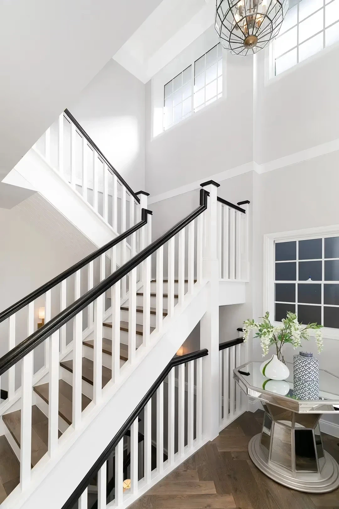 Statement staircase in this three-storey home in Toowong