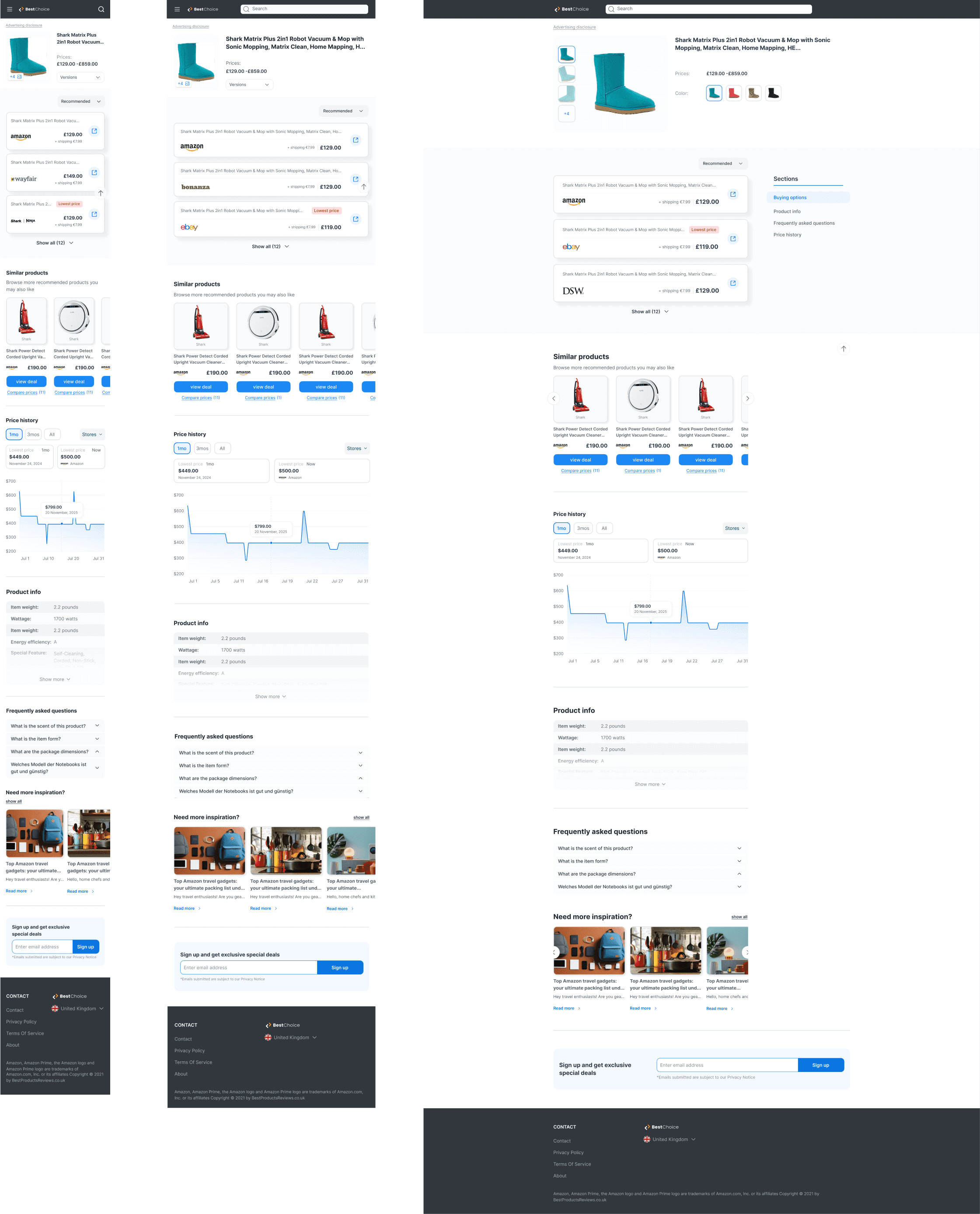 Project design screen