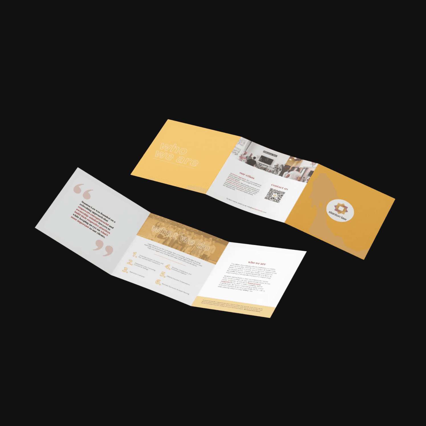 Example work of branding design