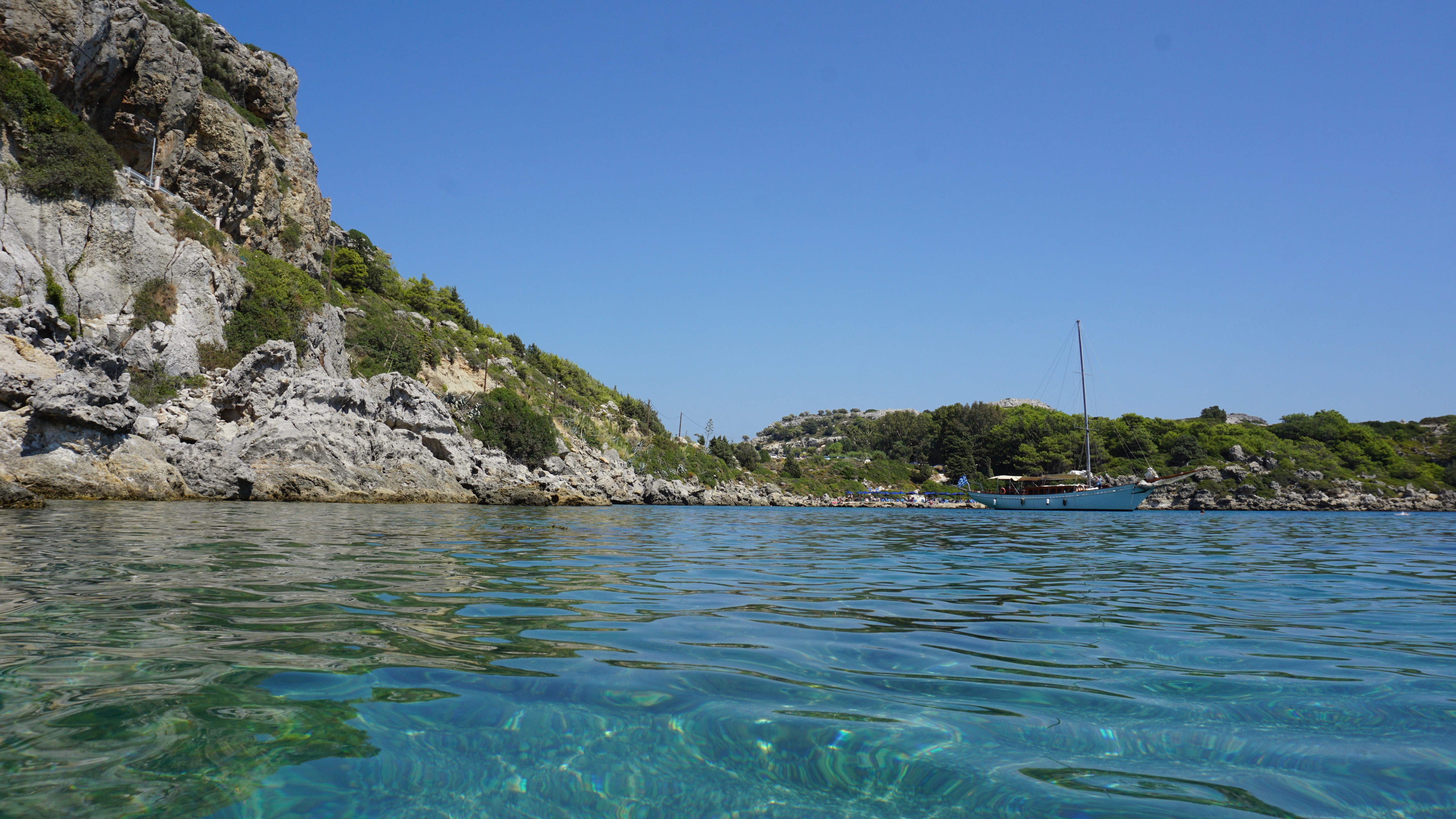 Anthony Quinn Bay in rhodes, Scuba diving