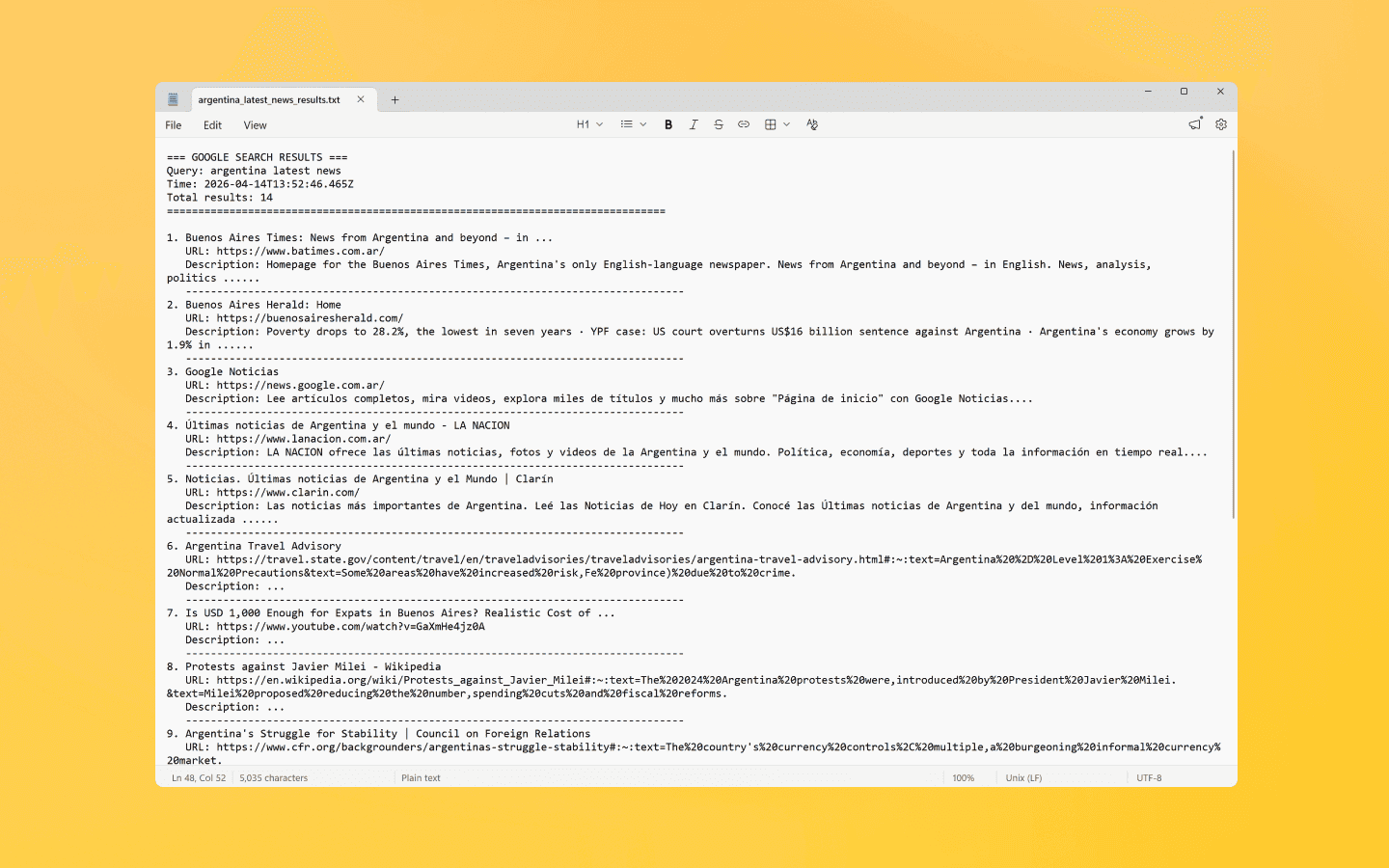 Search results will be saved in the search_results folder in the project directory.