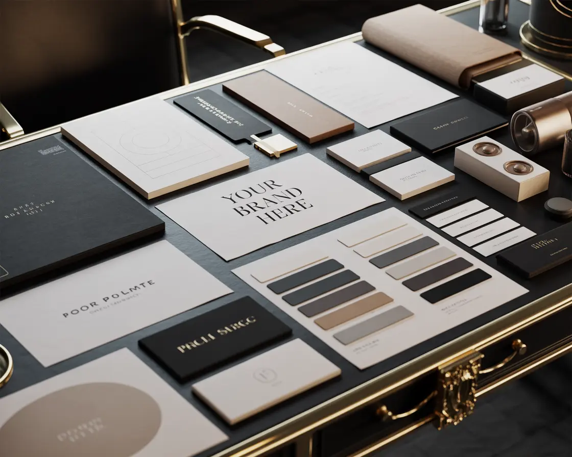 Branding design service for Australian businesses featuring logo creation, colour palette selection, typography and visual identity development