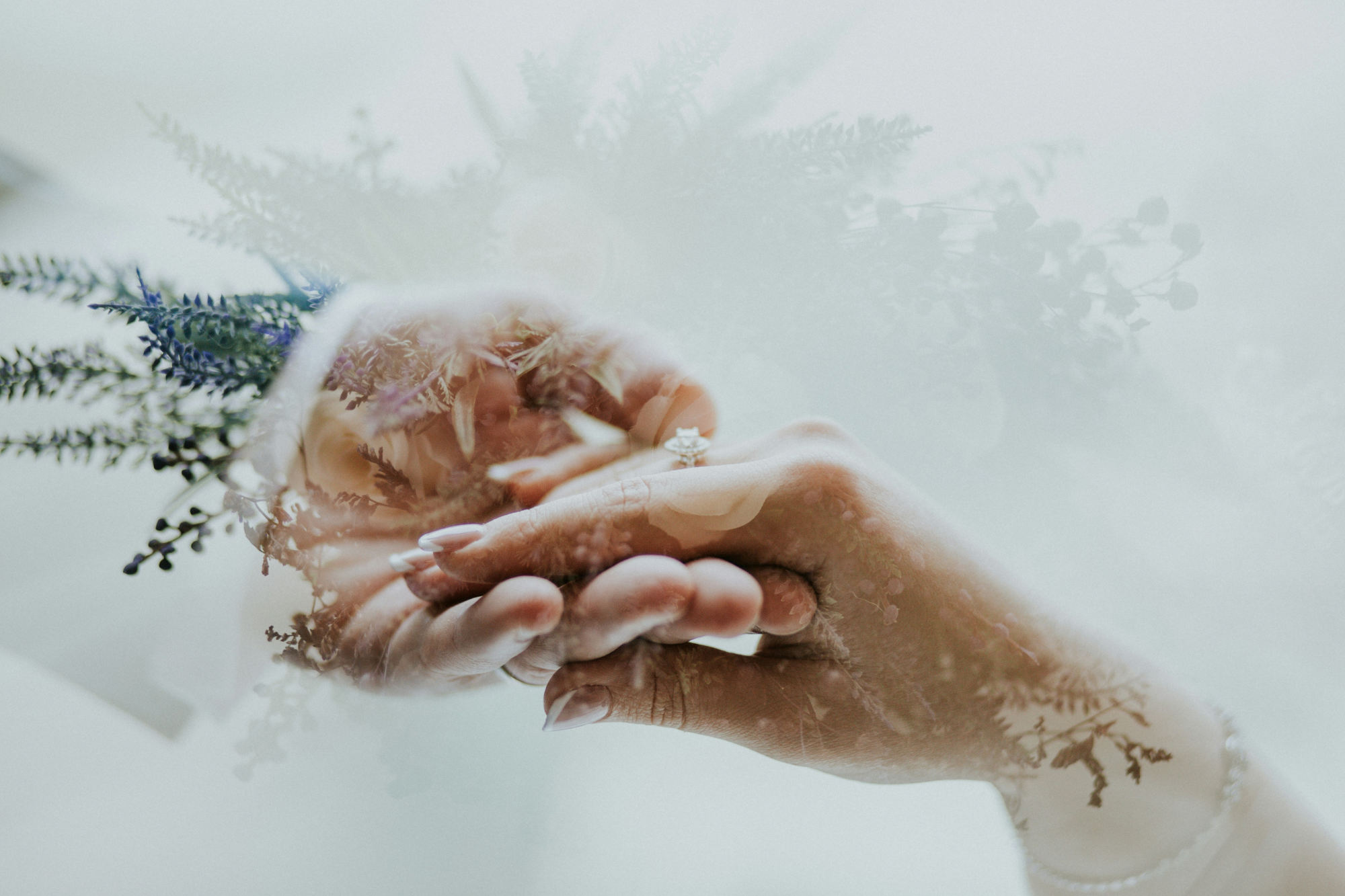 An ethereal photo of a couple