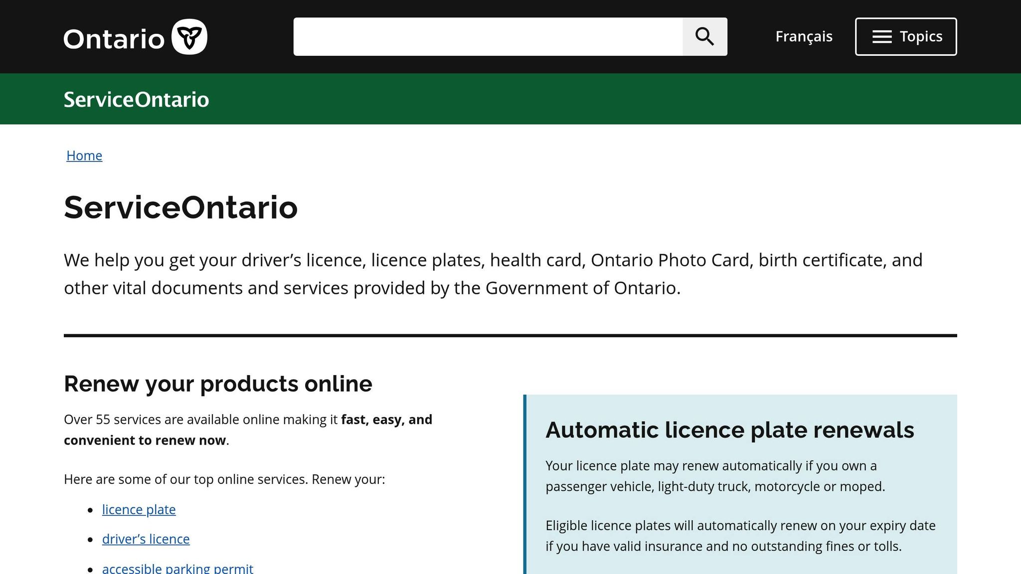 ServiceOntario