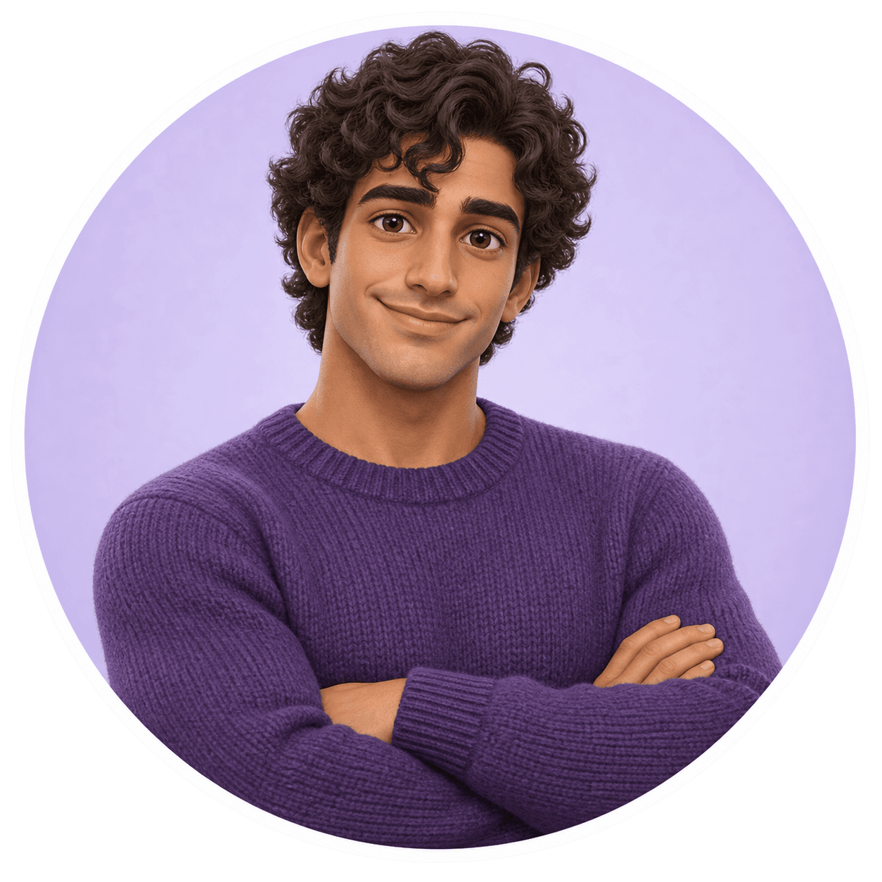 Man smiling icon