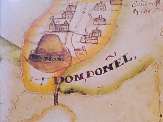 Old map of Dundonald, Northern Ireland