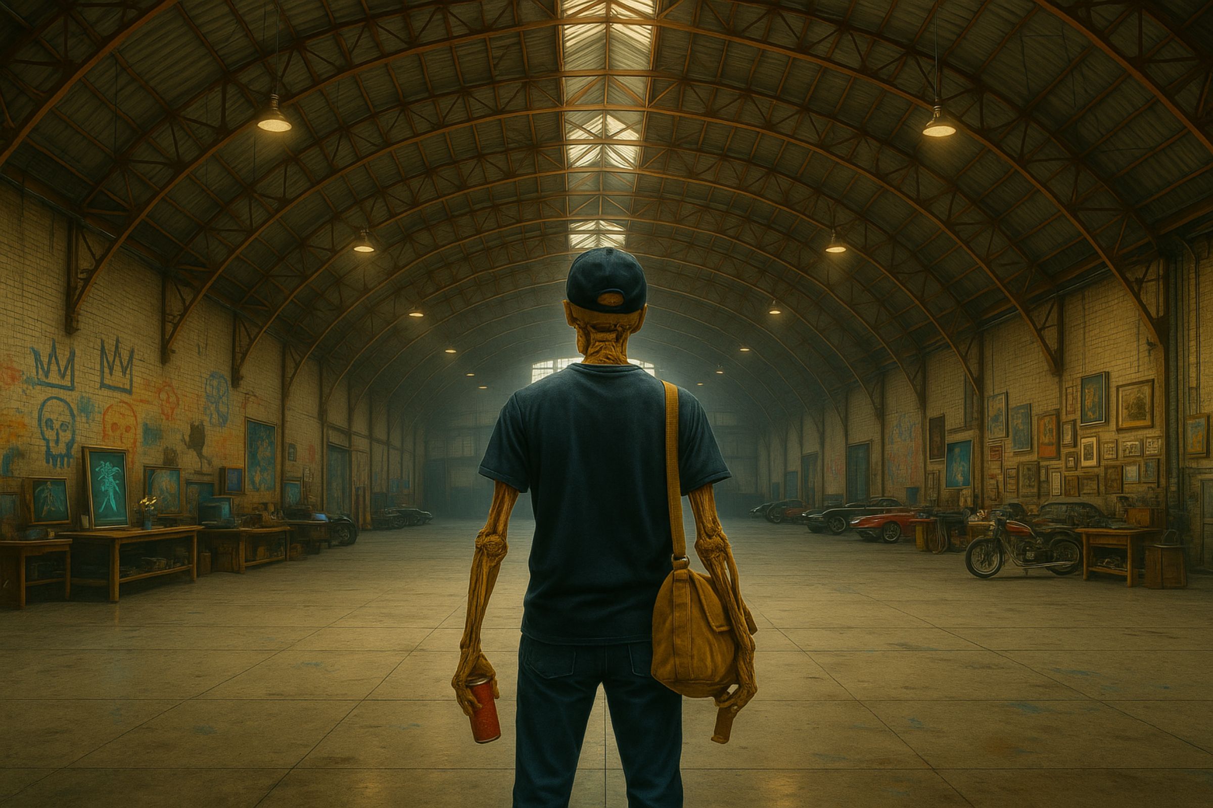 Man in the mountains