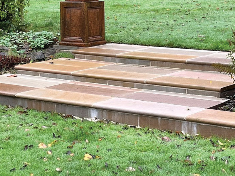 sandstone steps in Keston