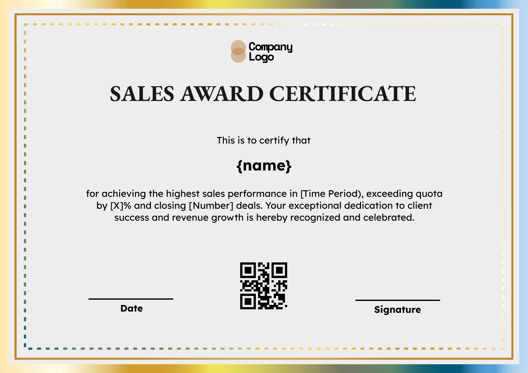 Wauld - Professional and attractive green recognition badge template