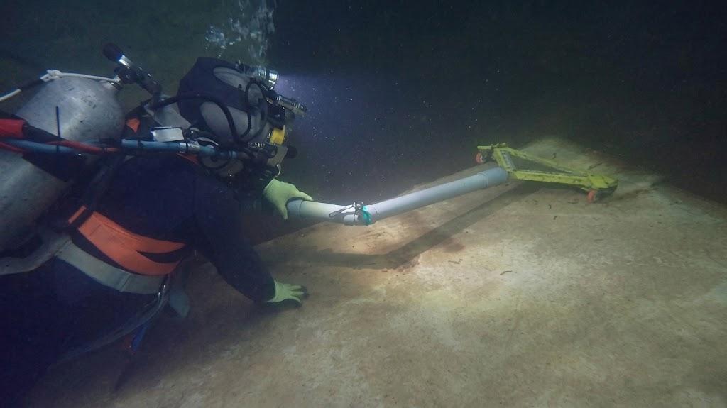 Historical image of tank cleaning in progress.