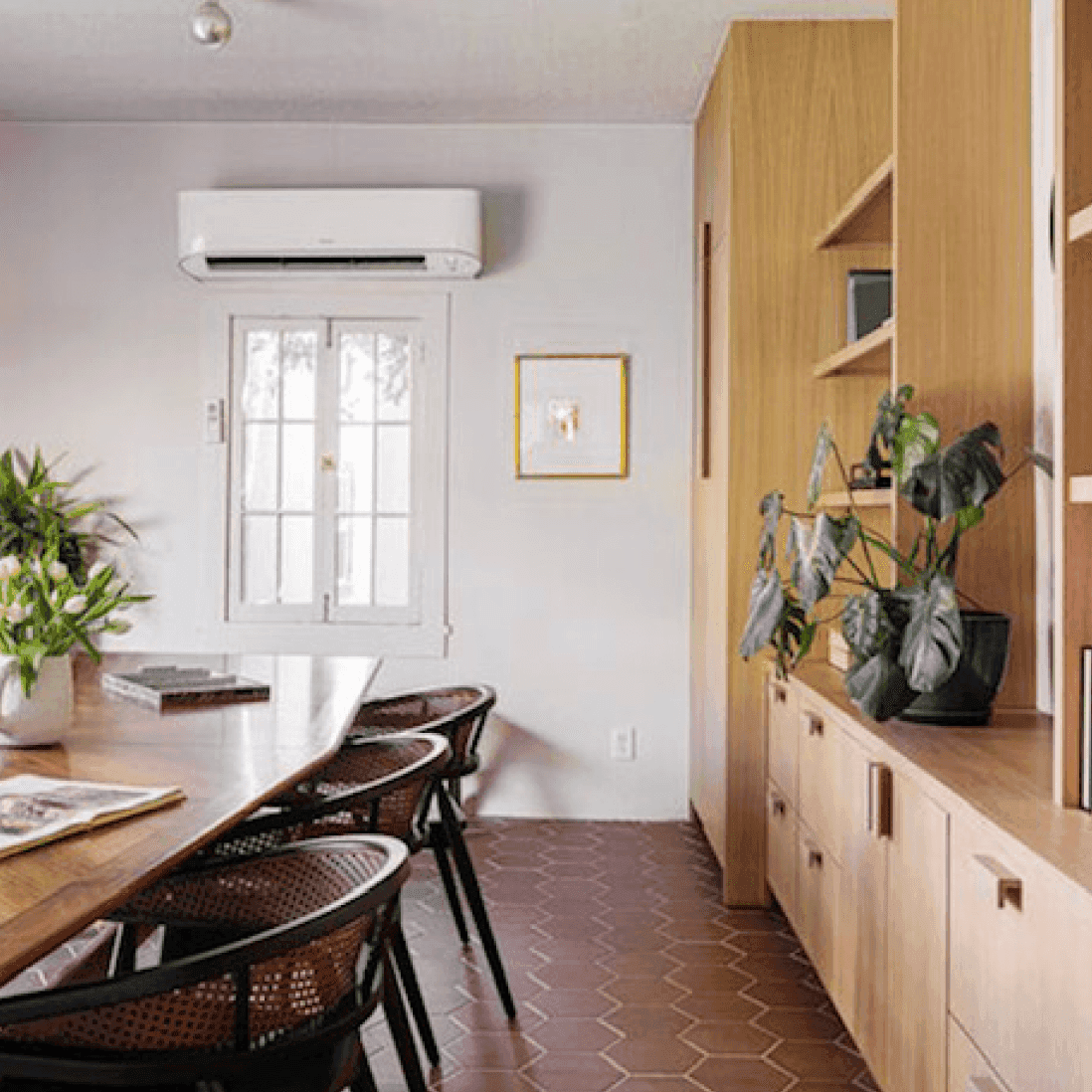 view into dining room