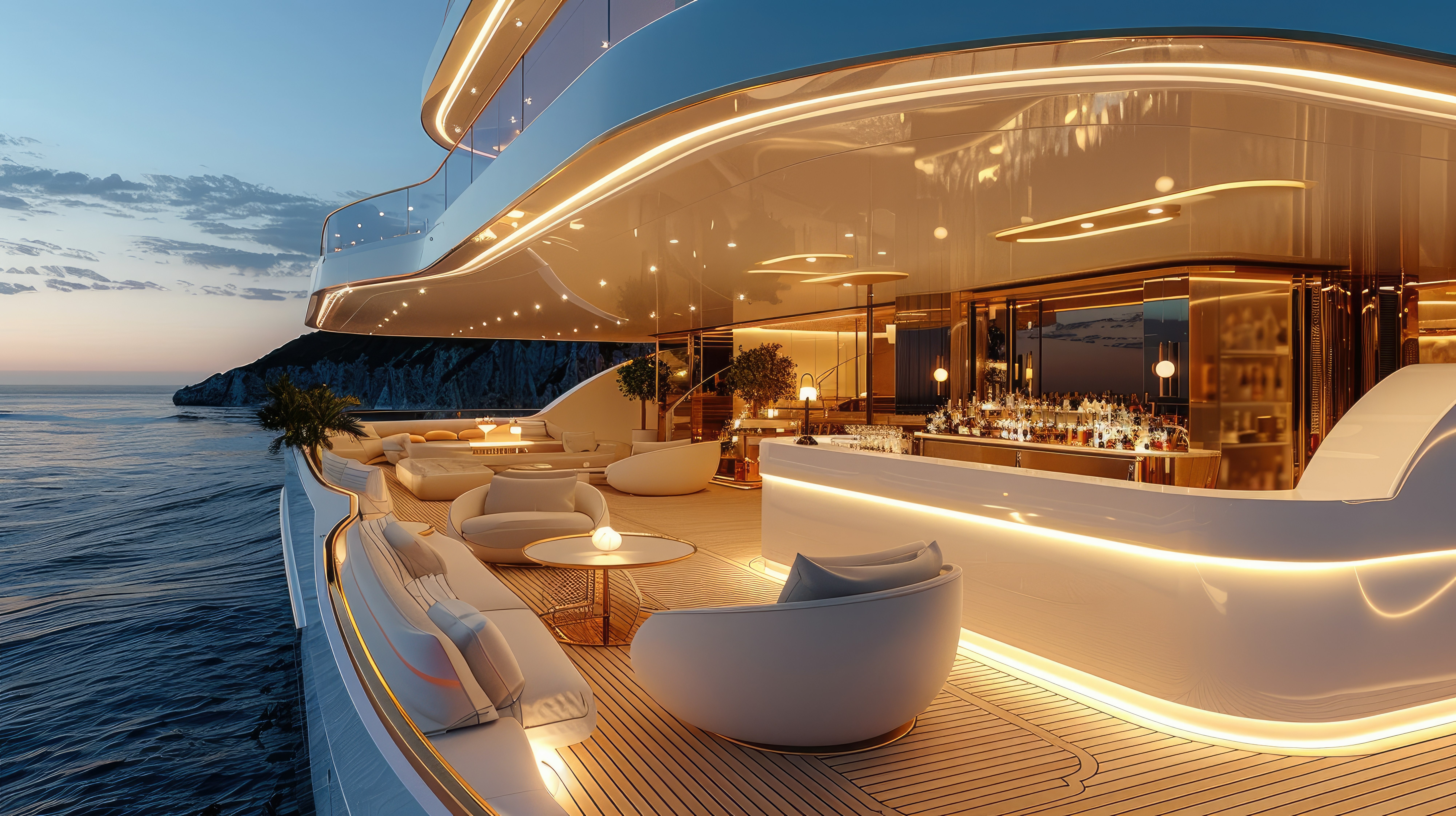 Yacht interior