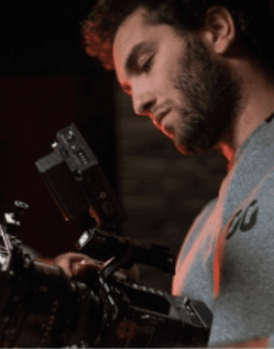 a woman with long hair