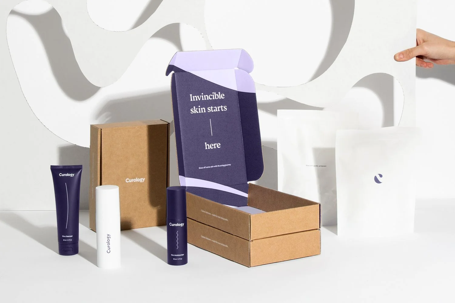 Skincare products and their retail cartons