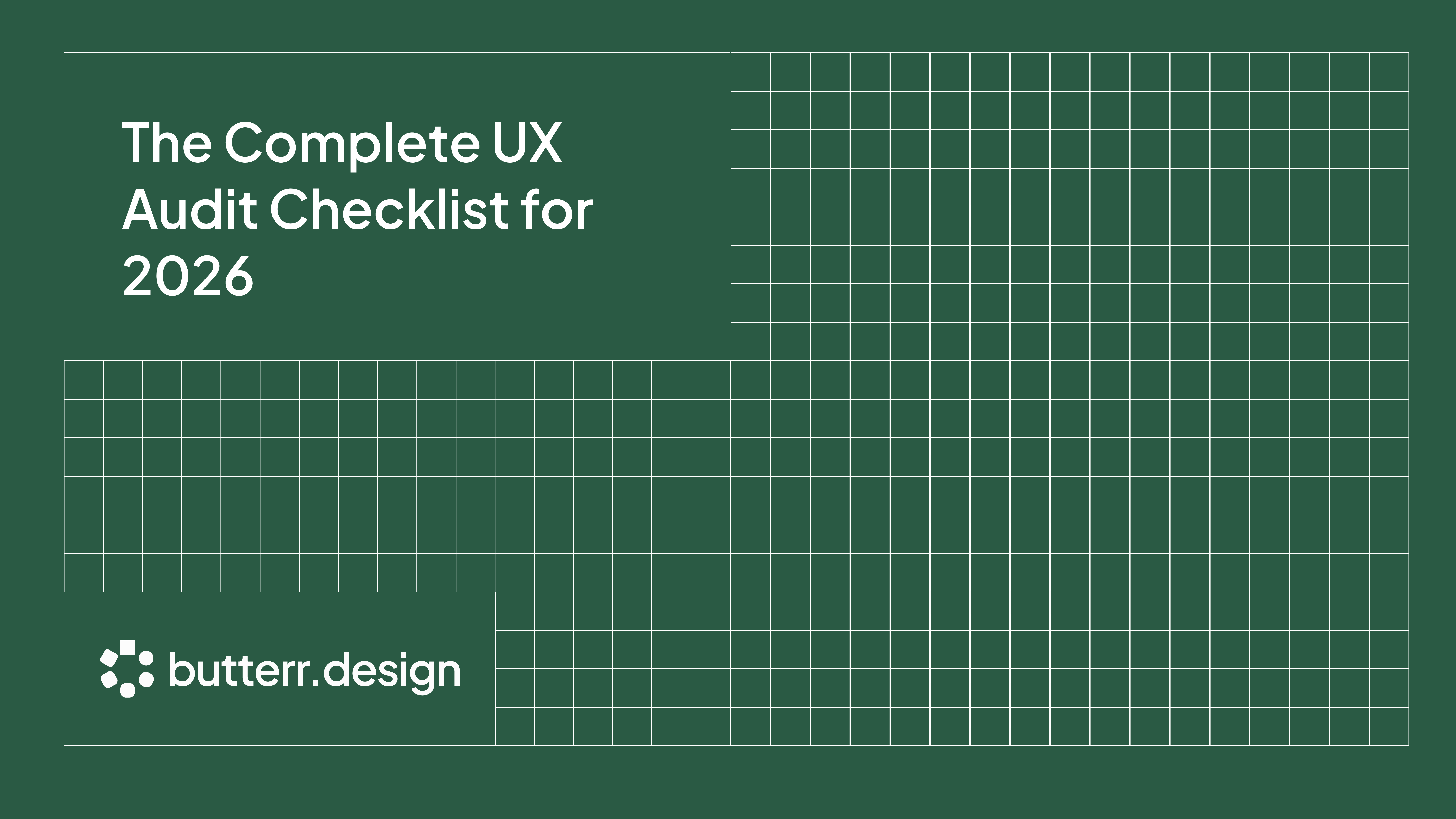 Butterr Design Talking about UX Design Checklist in 2026