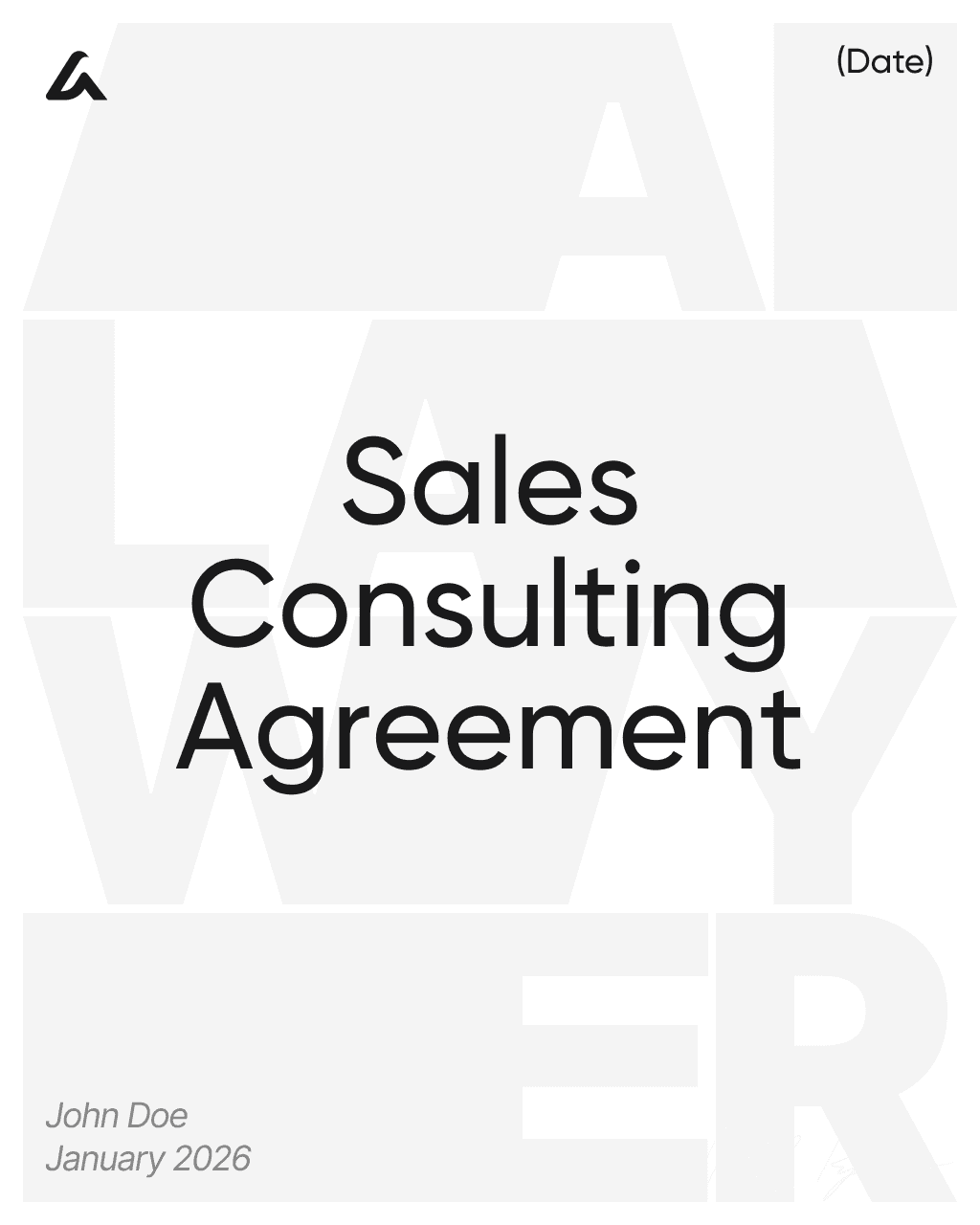 Sales Consulting Agreement