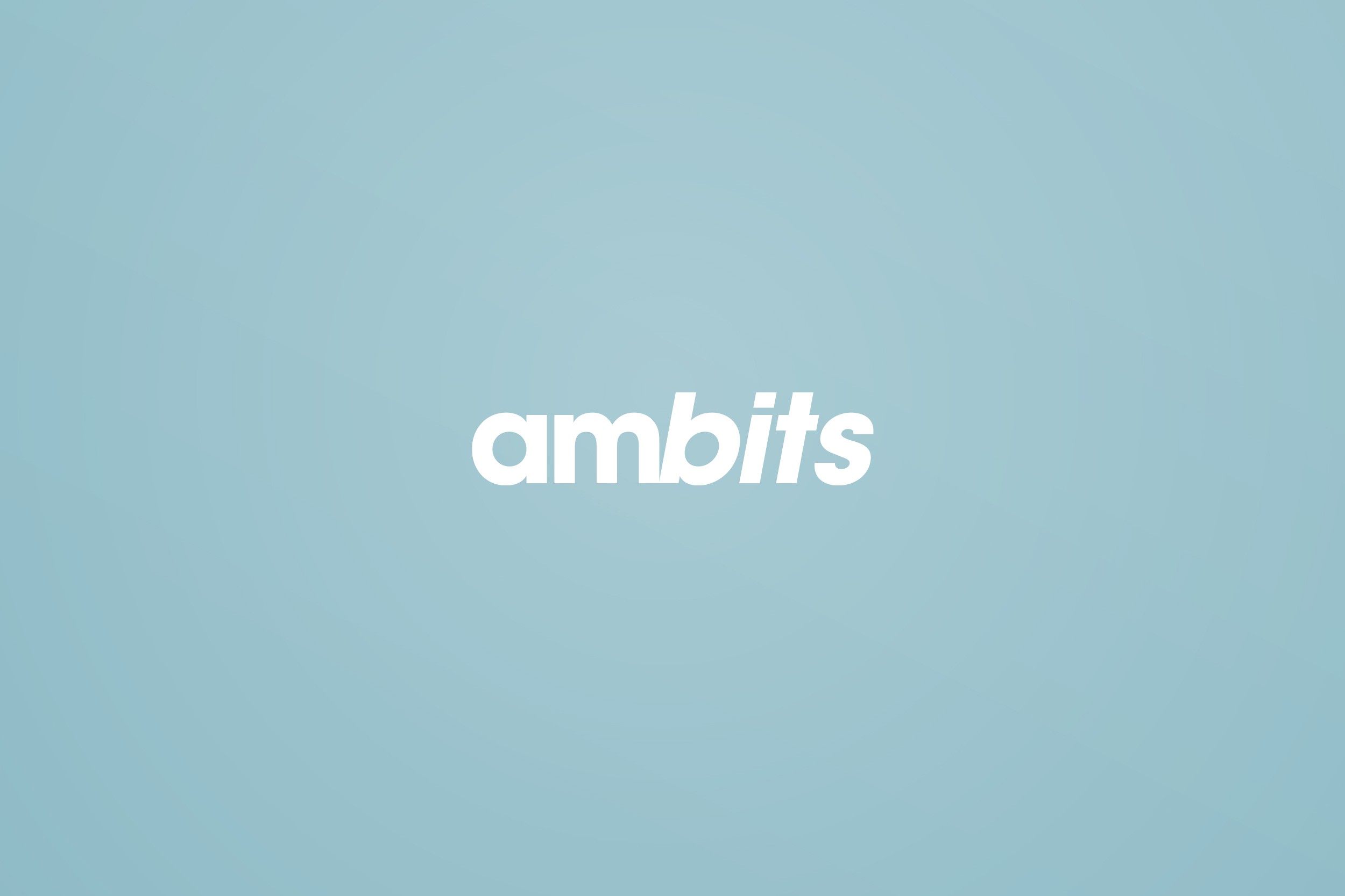 Complete brand identity design for Ambits architecture studio featuring website, stationery, business cards and digital assets by No Harm Design.