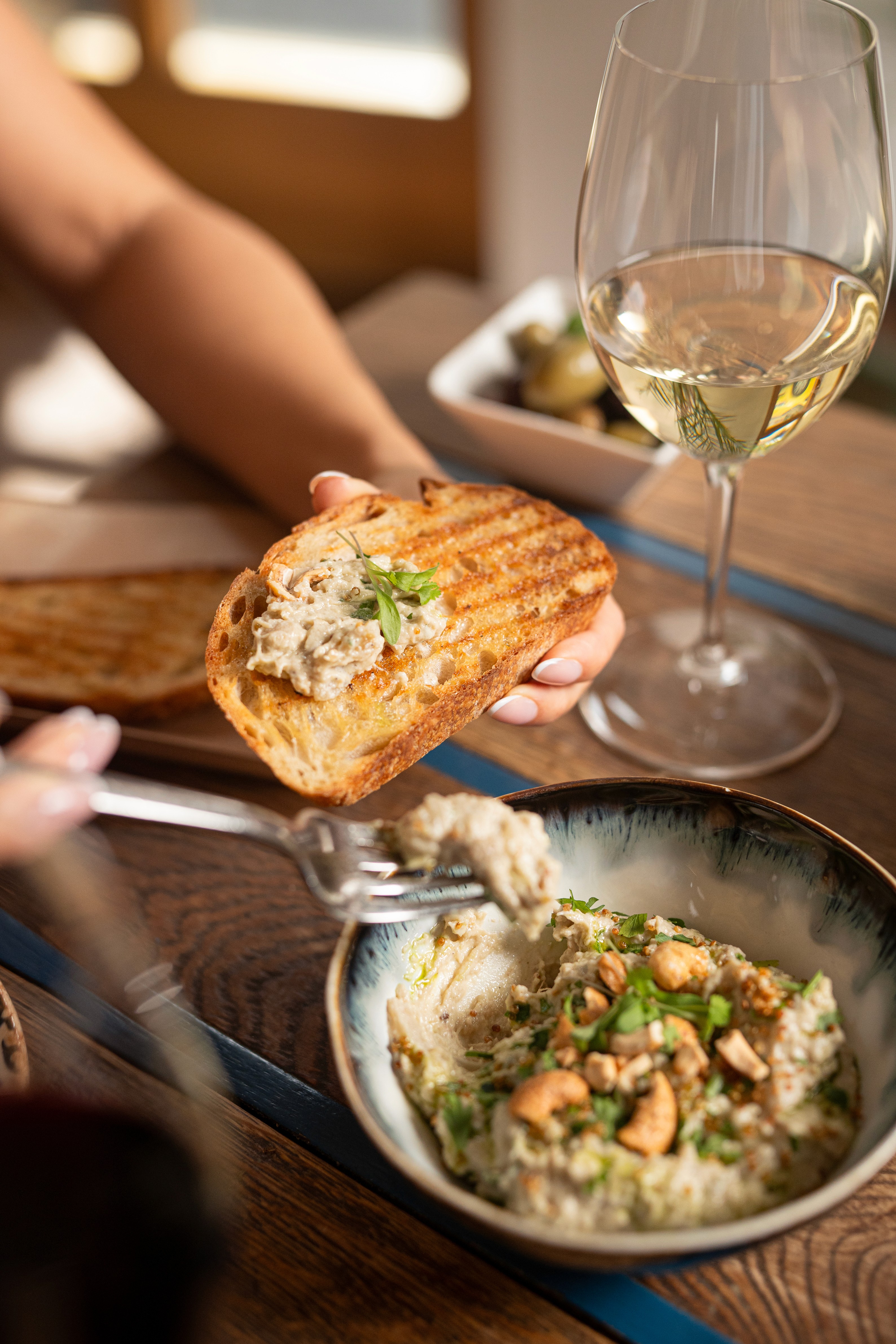 Fresh salad plate close-up