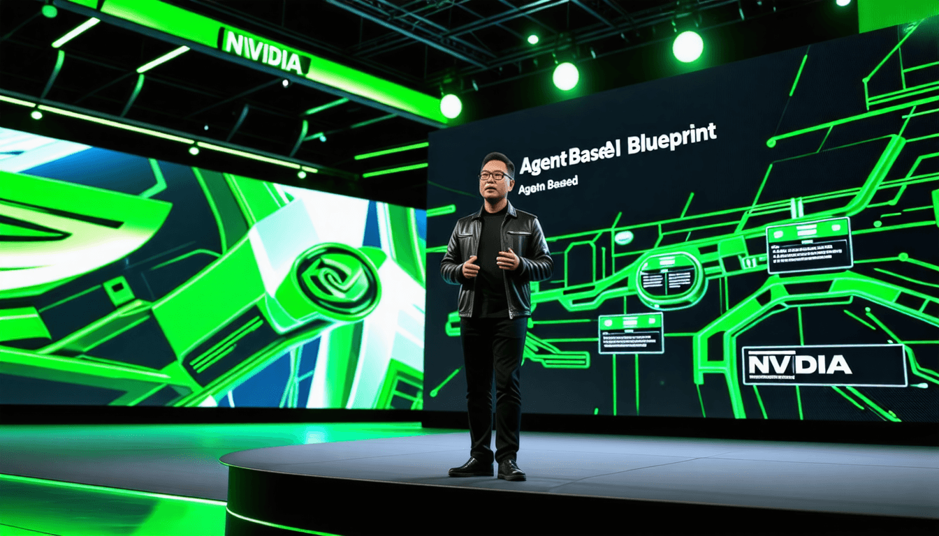 Nvidia Ceo'su sunum yapıyor