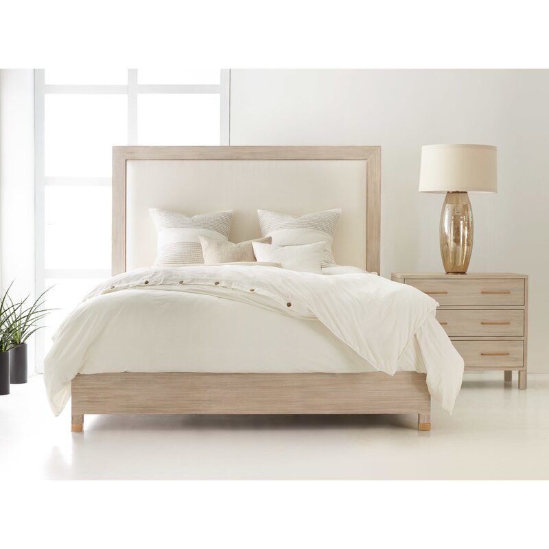 The maui upholstered bed is a stylish addition that complements any interior design.