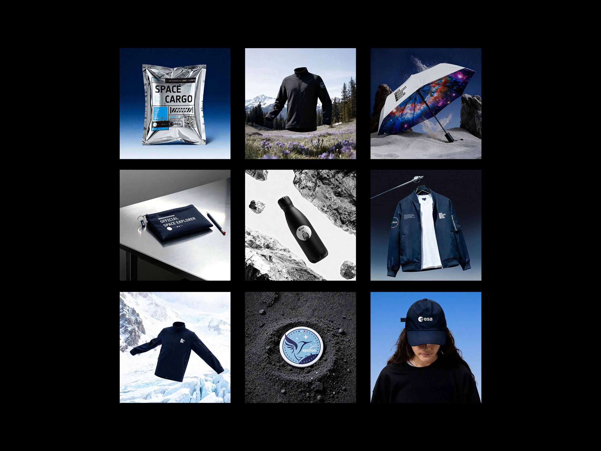 Black T-shirt with a green Earth logo