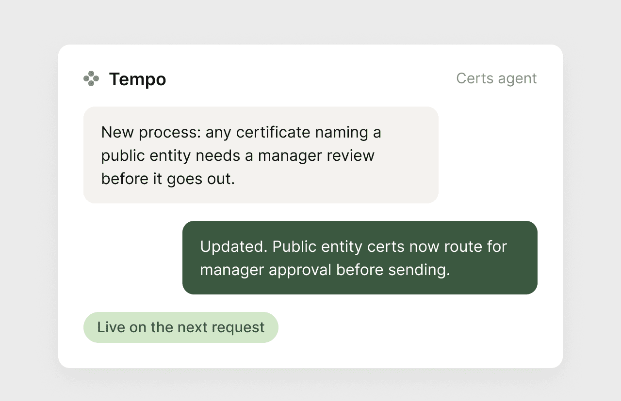 Policy servicing use cases