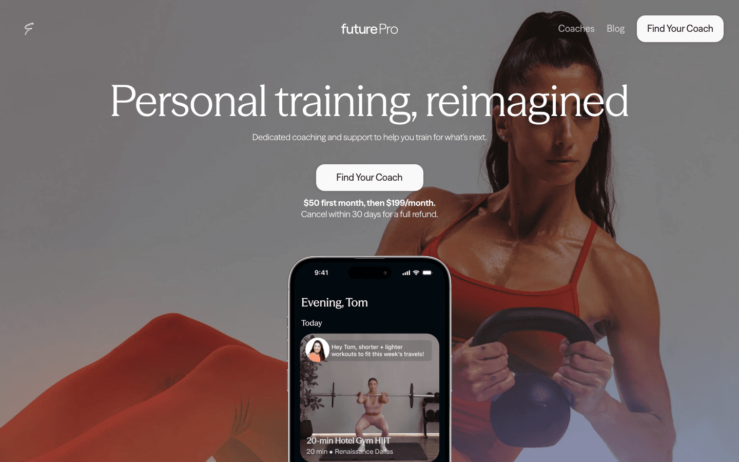 Future app screenshot