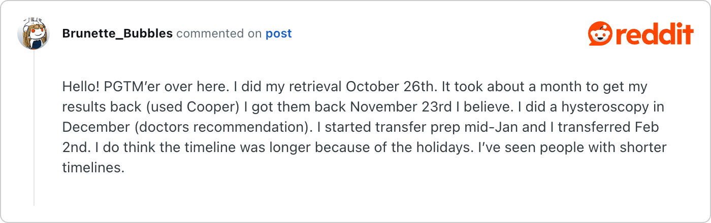 Post on Reddit