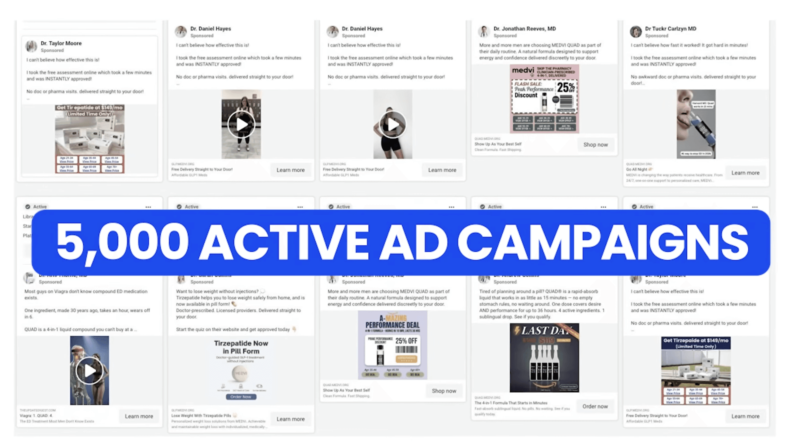 Medvi running 1000's of Facebook ads