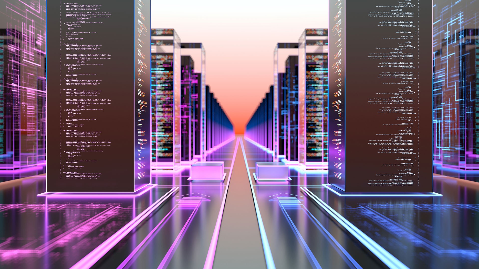 abstract data and code background