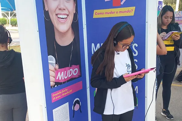 Estação 'Mude o Mundo LAB'.