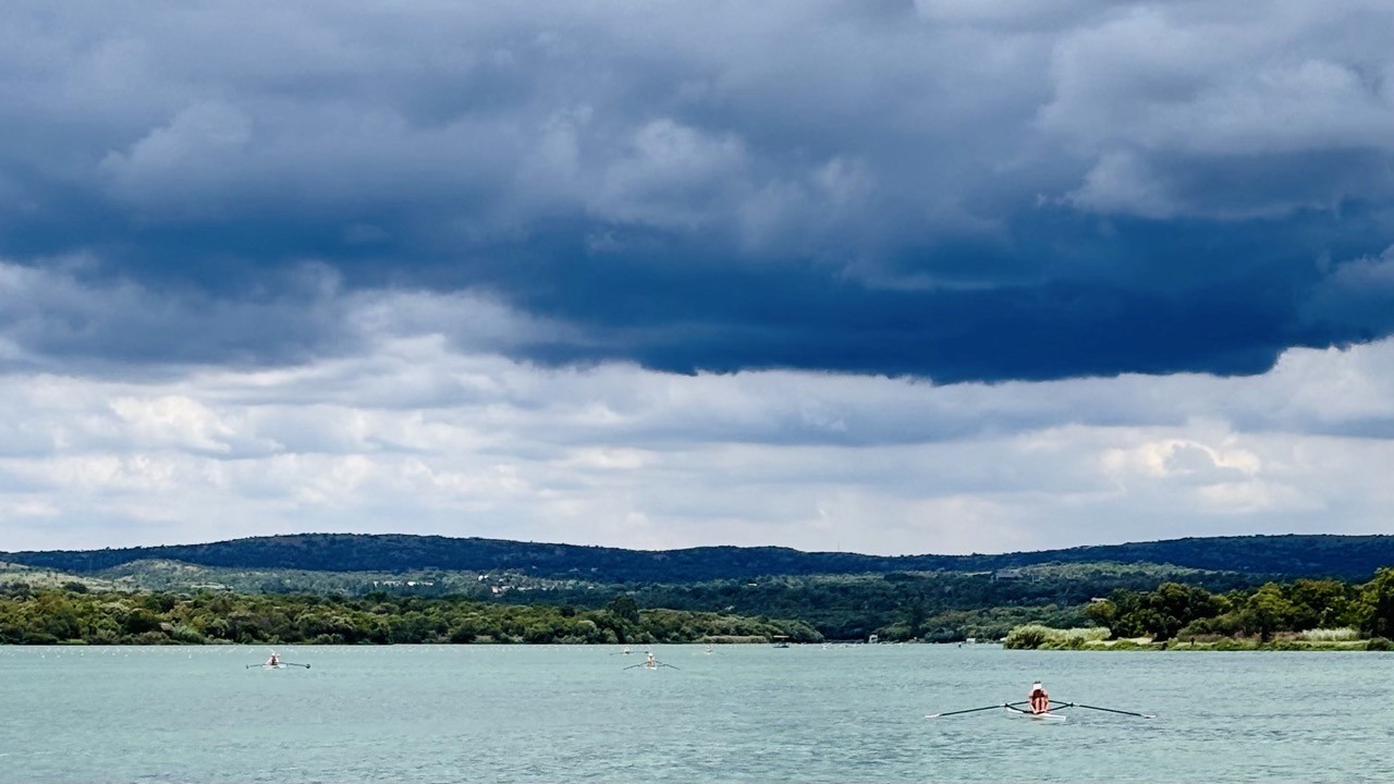Calm lake before a storm, symbolising a strong foundation