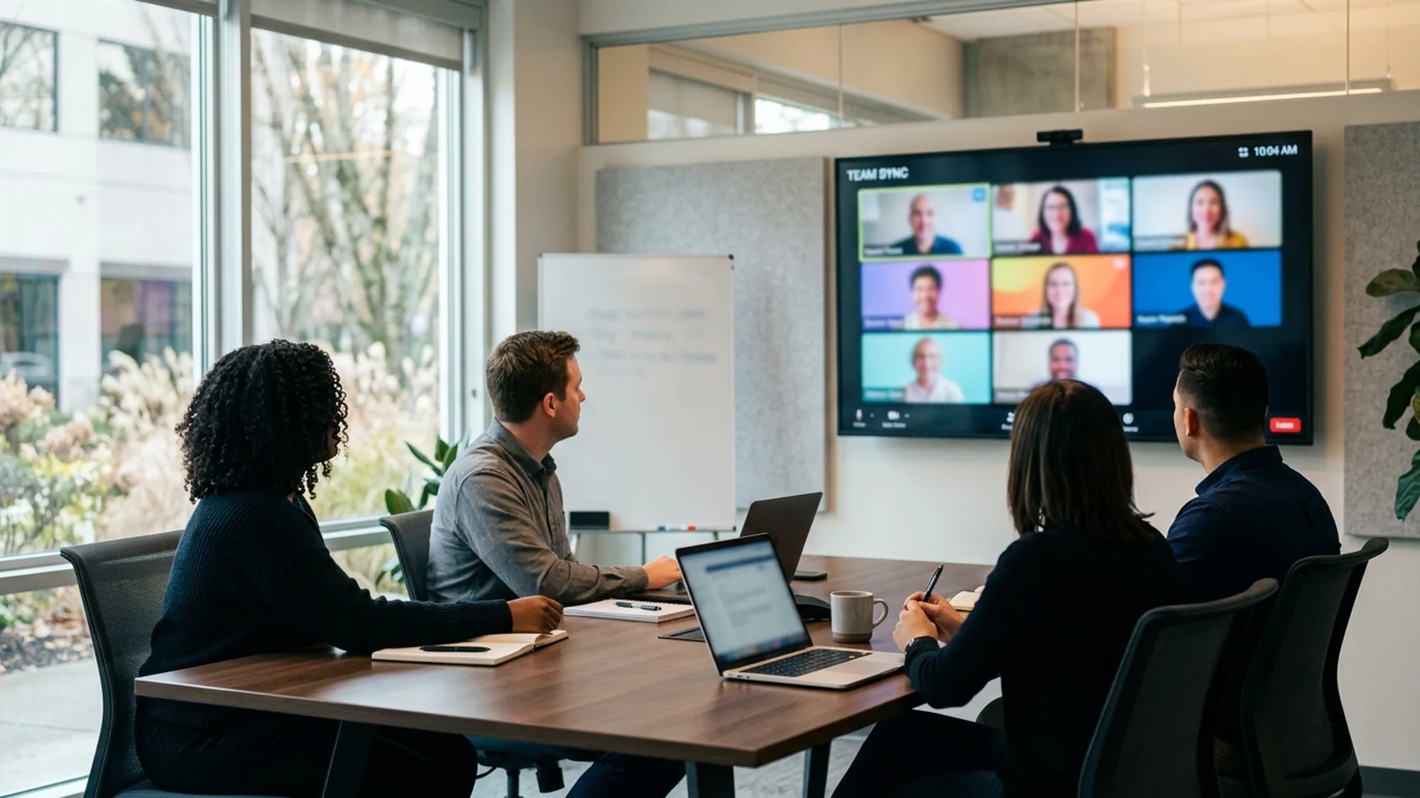 Daily standup en visioconférence avec un développeur Java offshore