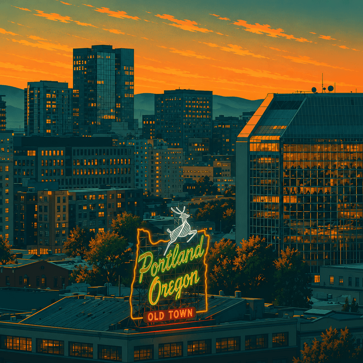 The City of Portland Oregon Sign