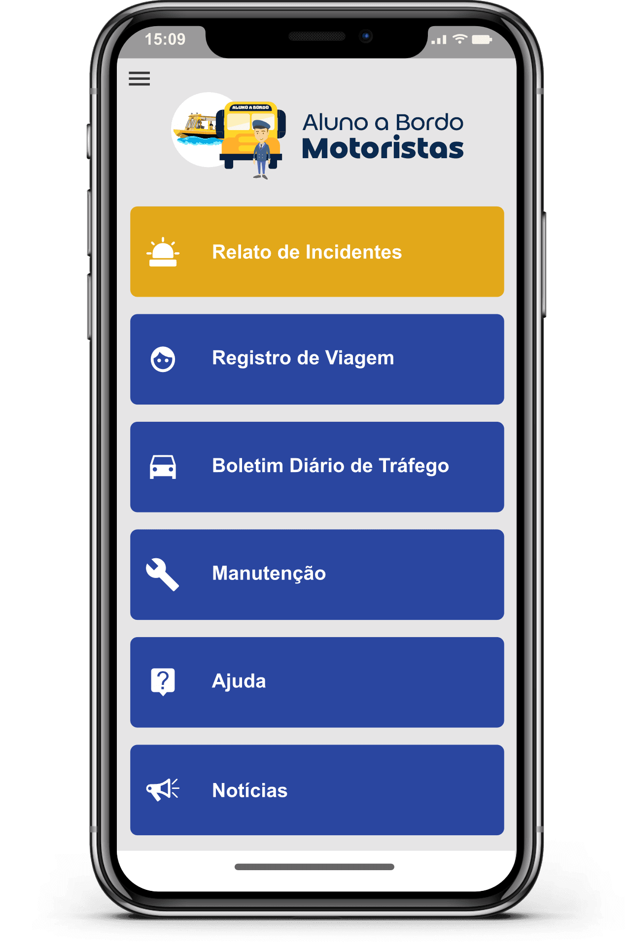 Aluno a Bordo Motoristas