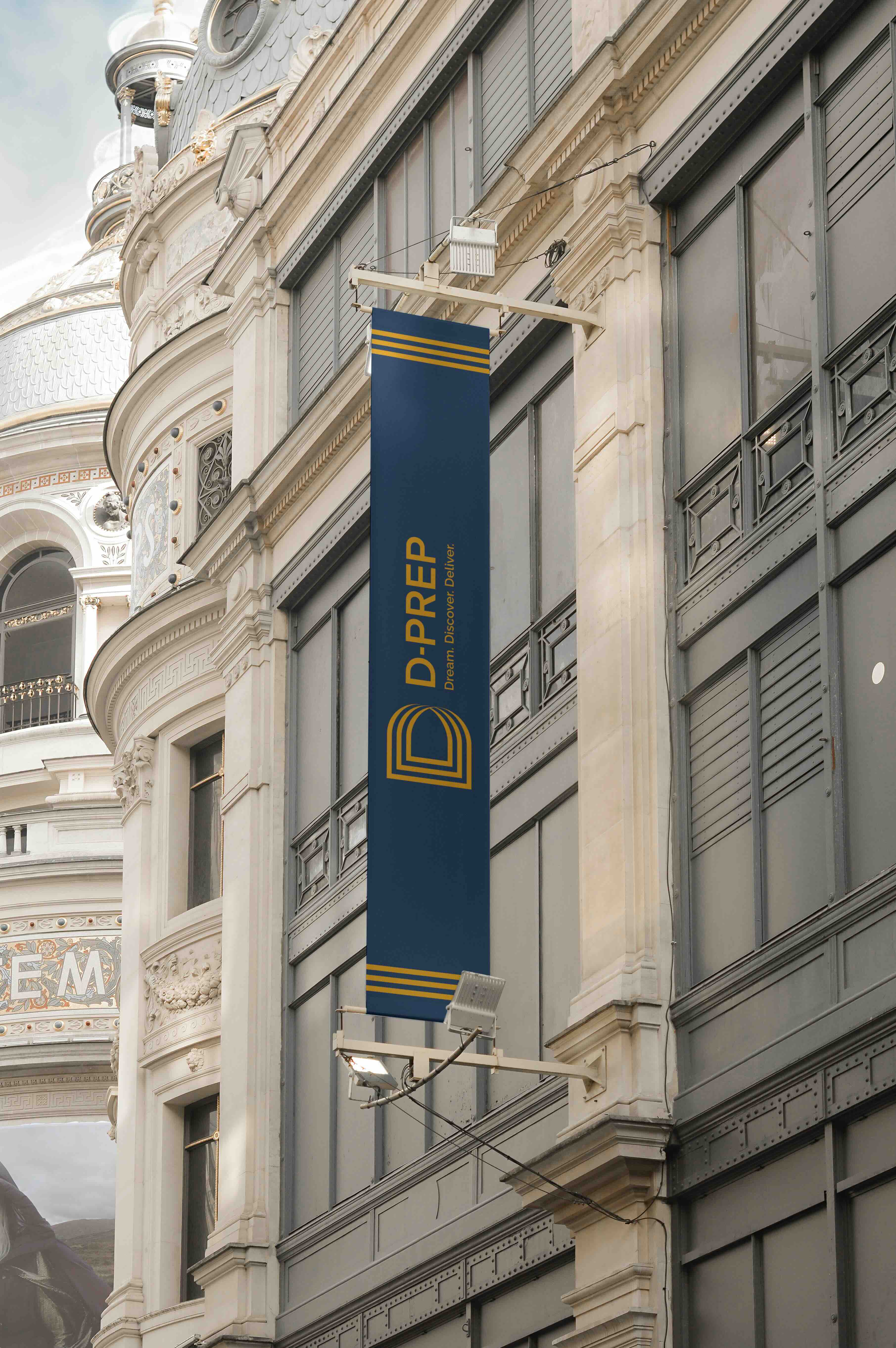 Branded banner for internation school D-PREP