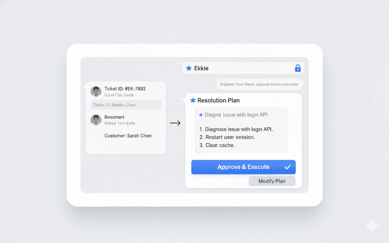 Ekkie Chat ai wating of approval of engineer to do task