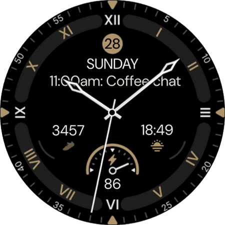 hybrid watch face for galaxy watch and pixel watch