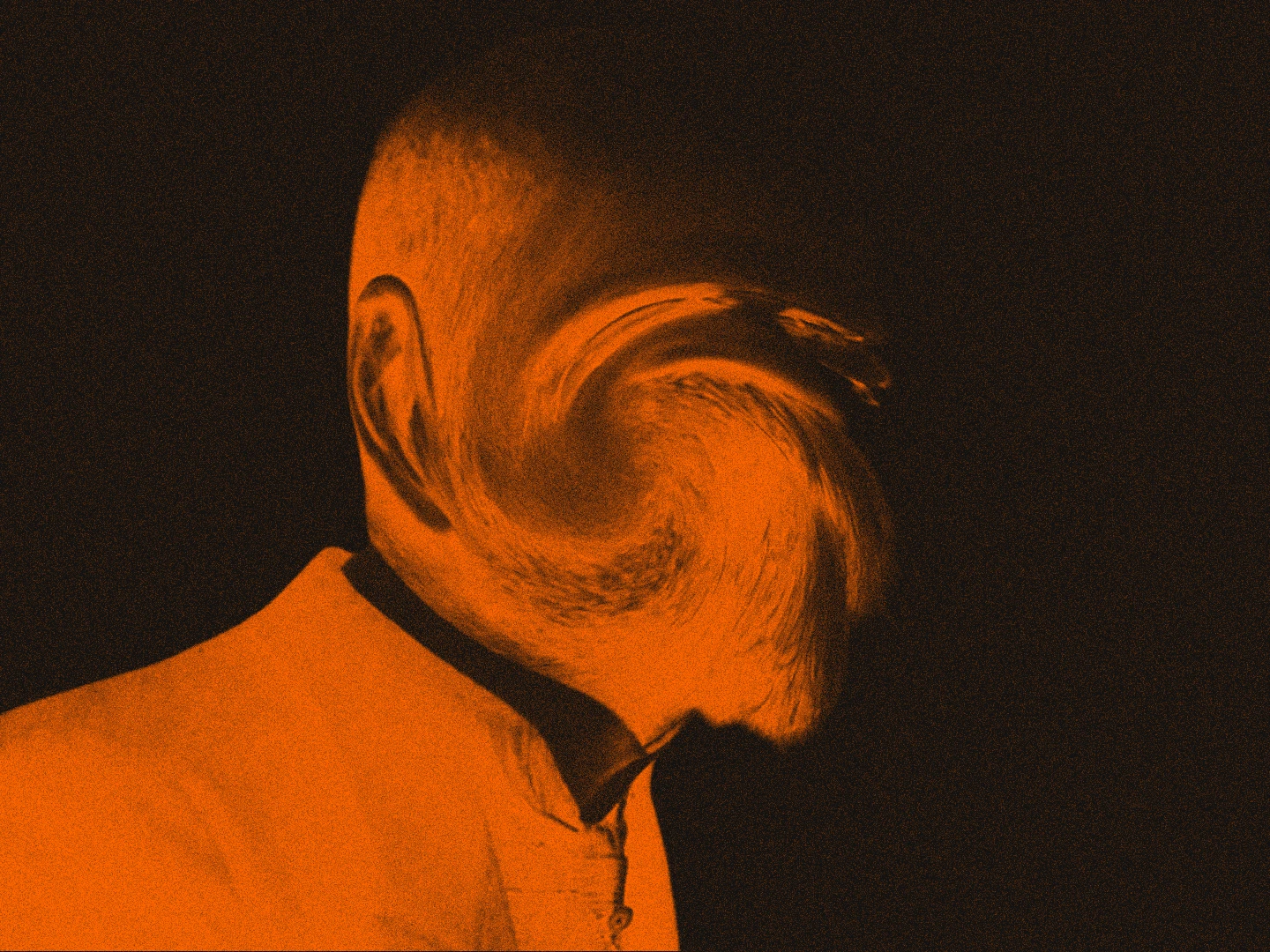 Photomontage de Émile Durkheim déformé