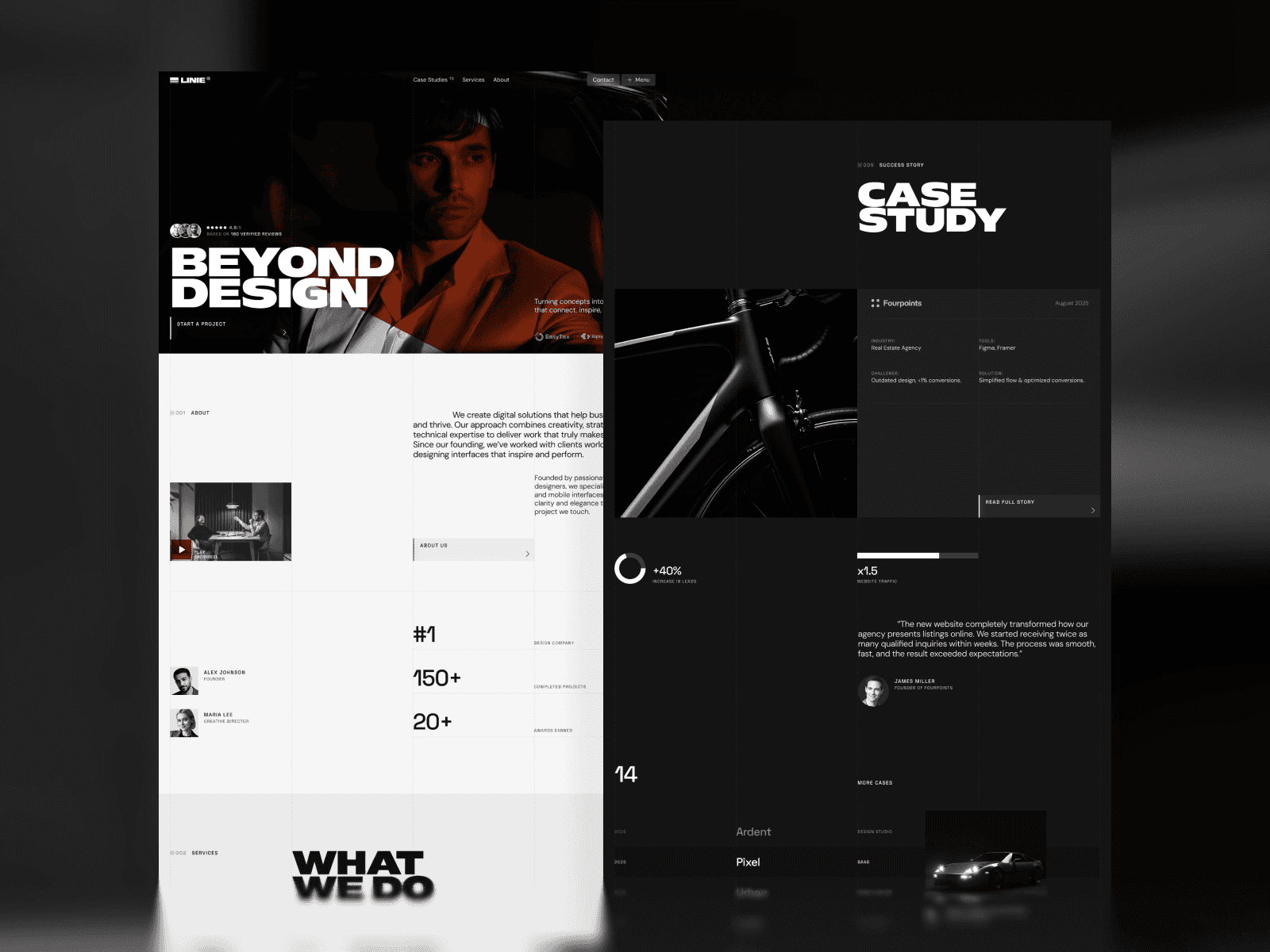 Linie Digital Agency Framer Template