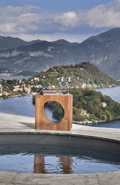 outdoor pool view of lake como